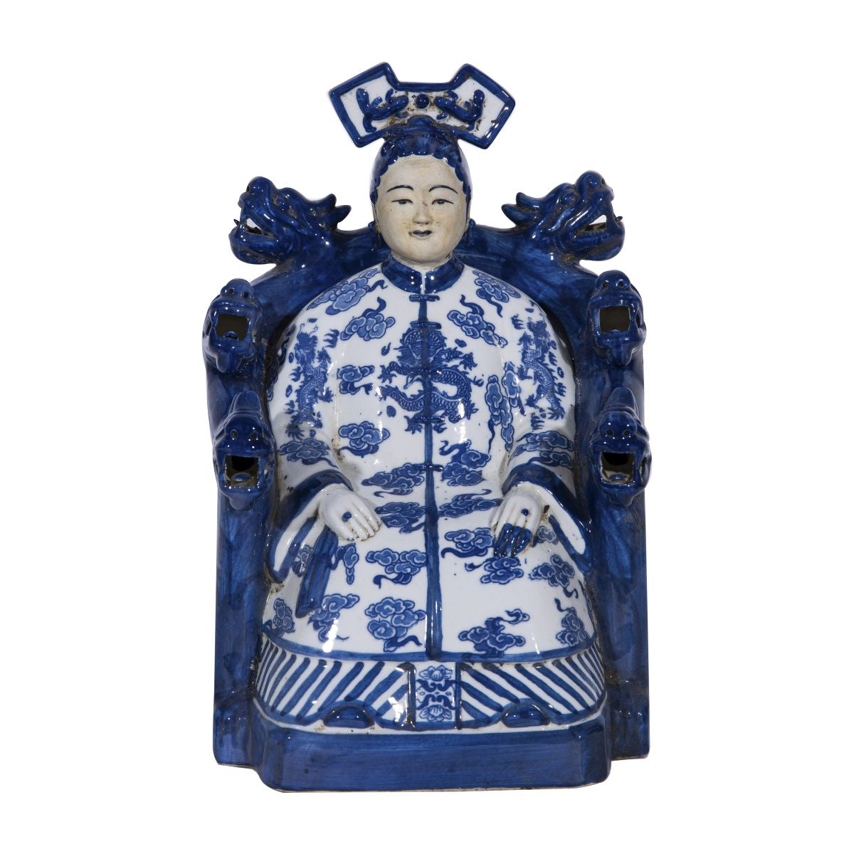Blue And White Porcelain Empress Figurine