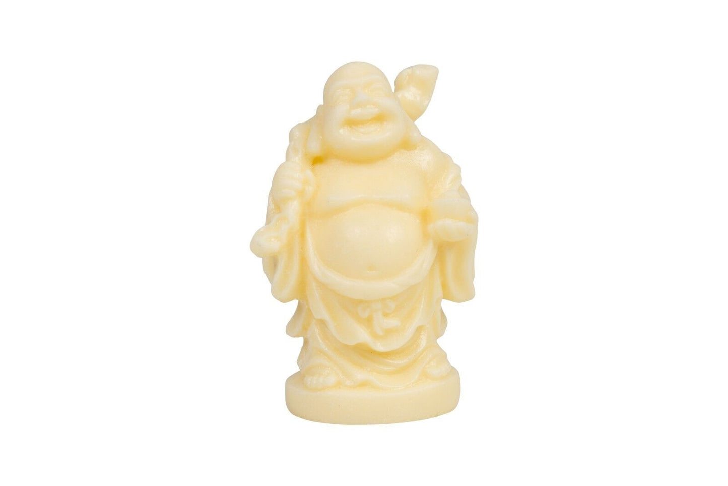 Cute Decorative Resin Off White Buddha Figurine 2"