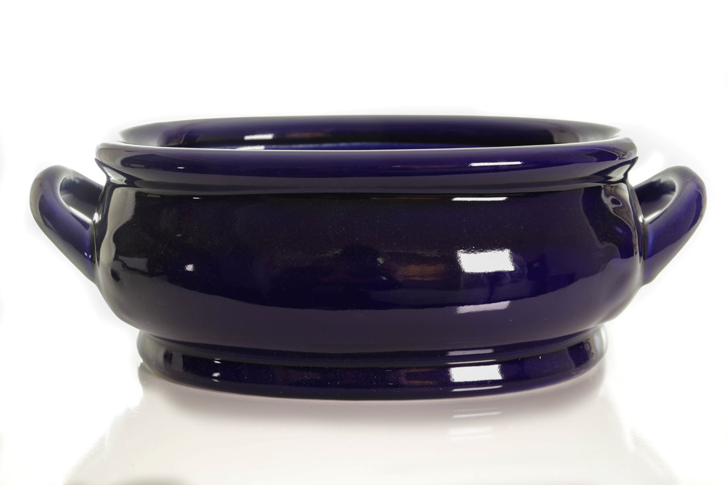 Beautiful Cobalt Blue Colored Porcelain Glossy Foot Bath 18”