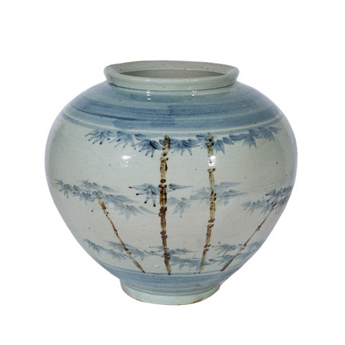 Porcelain Aka Bamboo Jar Large