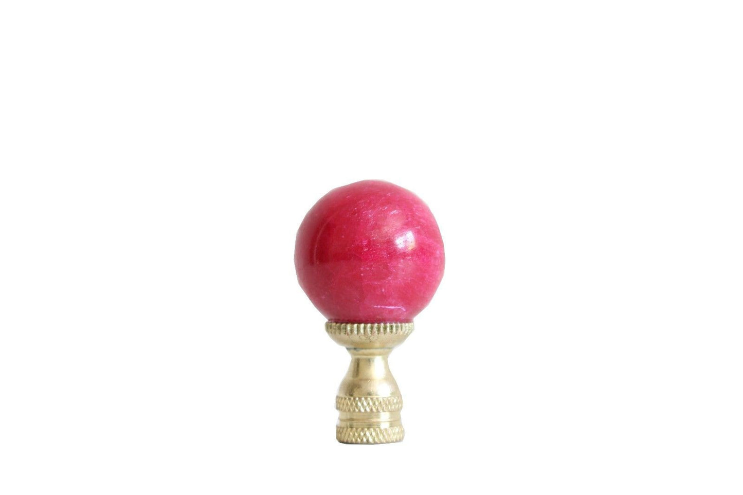 Beautiful Red Jade Stone Ball Table Lamp Finial