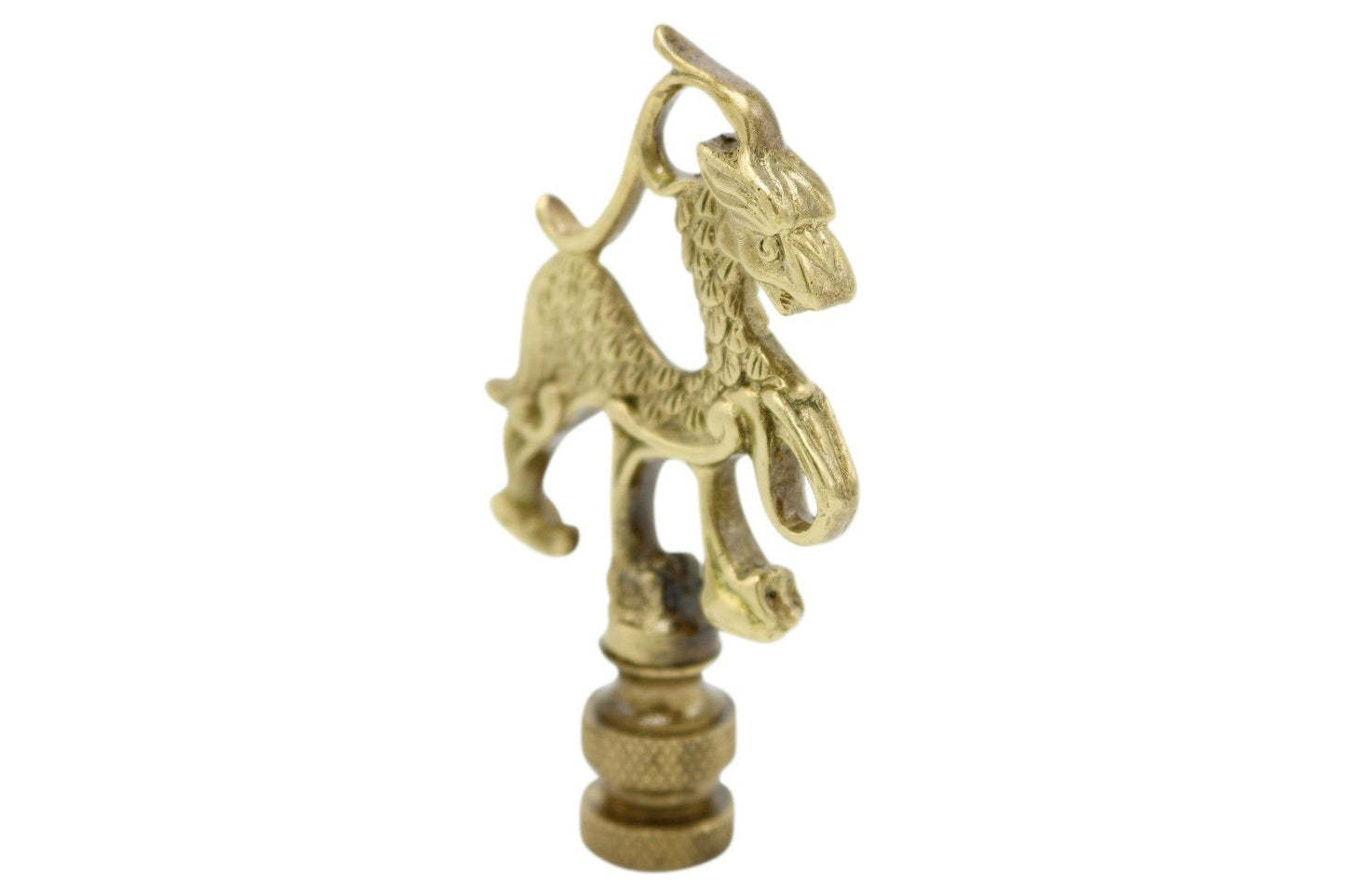 Beautiful Brass Kylin Qilin Lamp Finial 3.5"