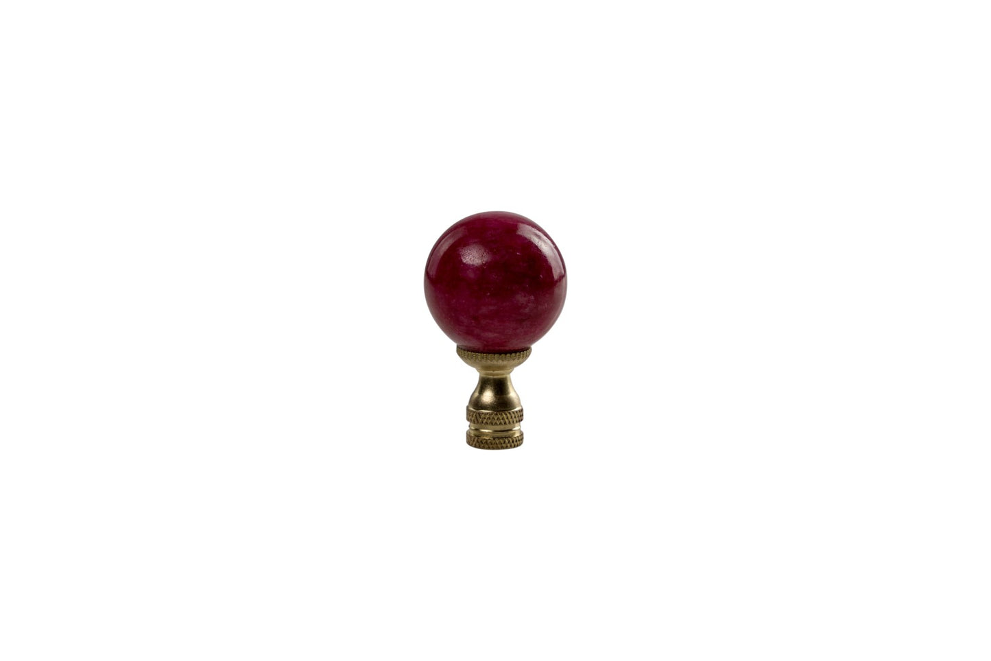 Red Jade Ball Table Lamp Finial 2.5"