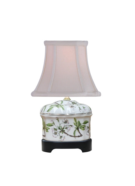 Cherry Blossom Oval Jar Table Lamp 14"