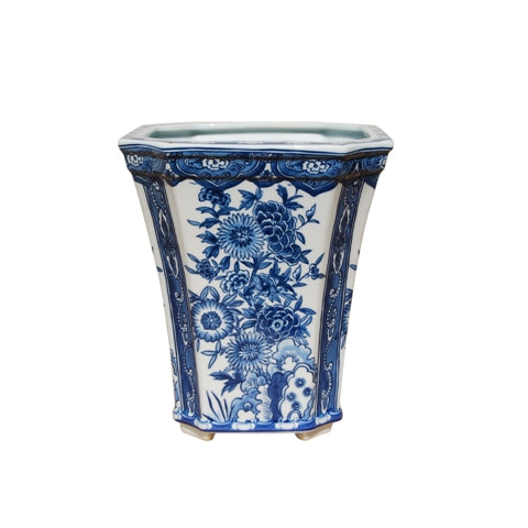 Blue and White Porcelain Cachepot