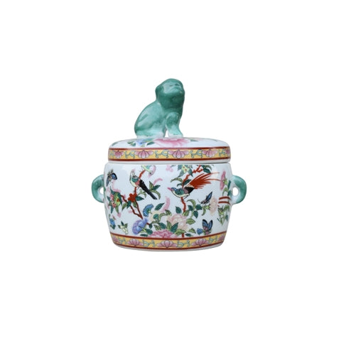 Foo Dog Porcelain Candy Jar 7"