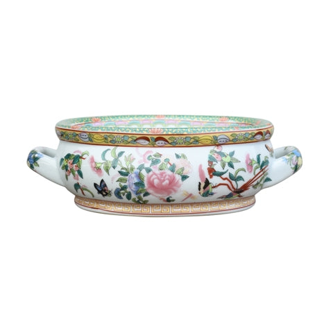 Rose Canton Porcelain Mini Foot Bath