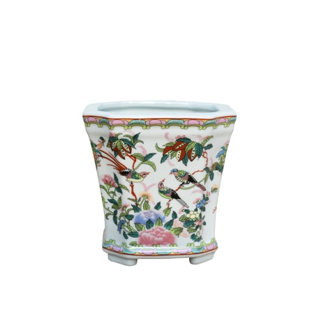 Rose Canton Square Cut Pot 5.75