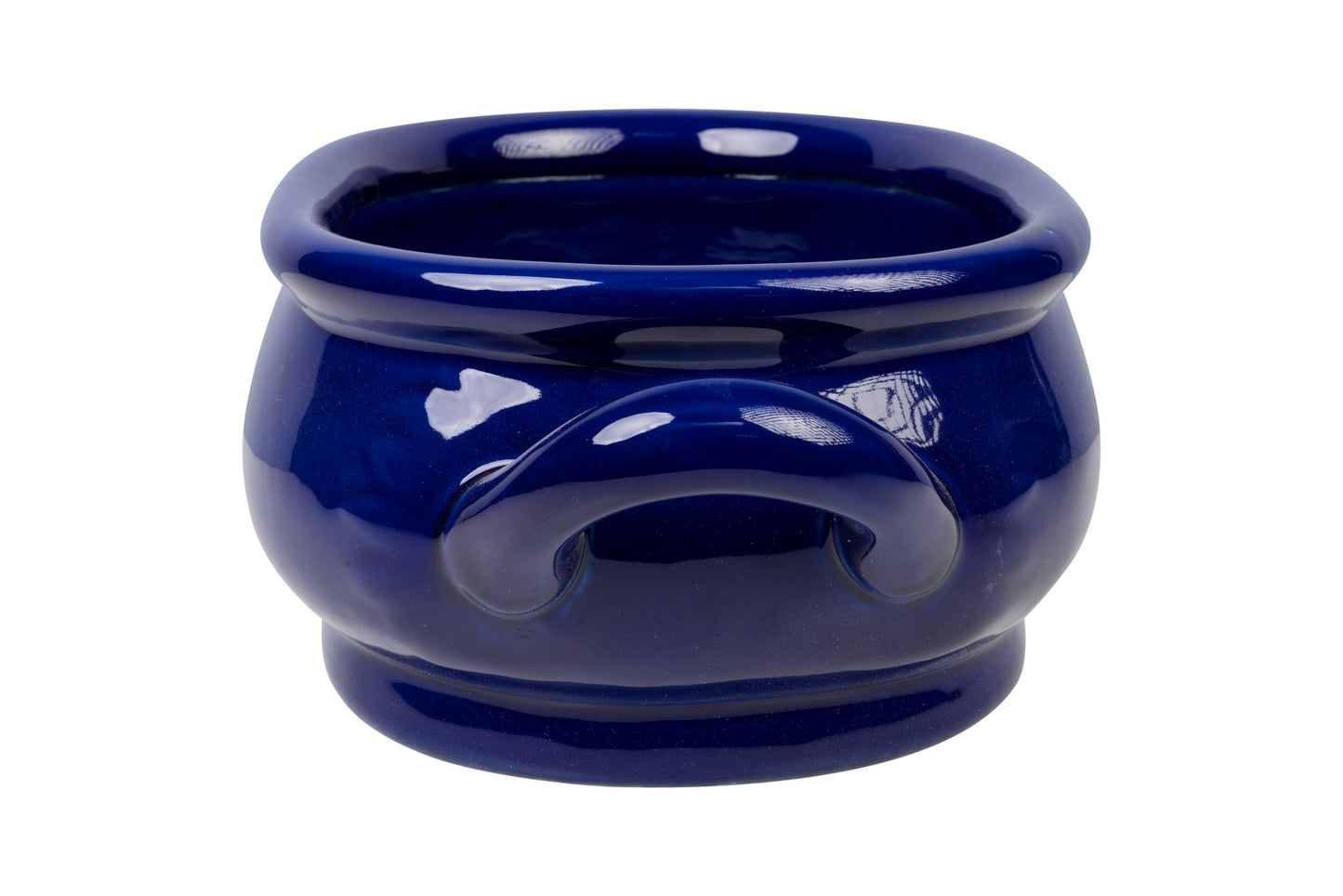 Oriental Cobalt Blue Porcelain Handled Footbath 18inches L ength