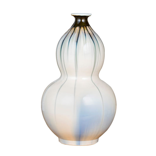 Reaction Glazed Porcelain Gourd Vase Large 20"