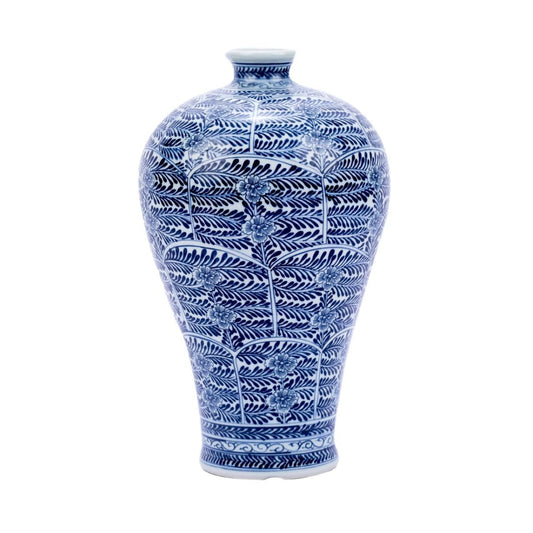 Blue & White Blossom Porcelain Plum Vase