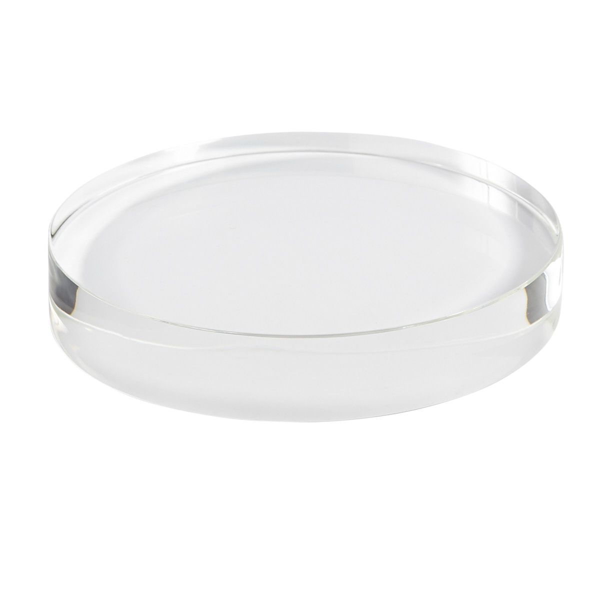 Acrylic Round Base 4 In Dia x 1 In H