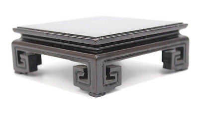 Brown Glossy Finish Wooden Chinese Pedestal Square Display Stand 3x3 to 9x9