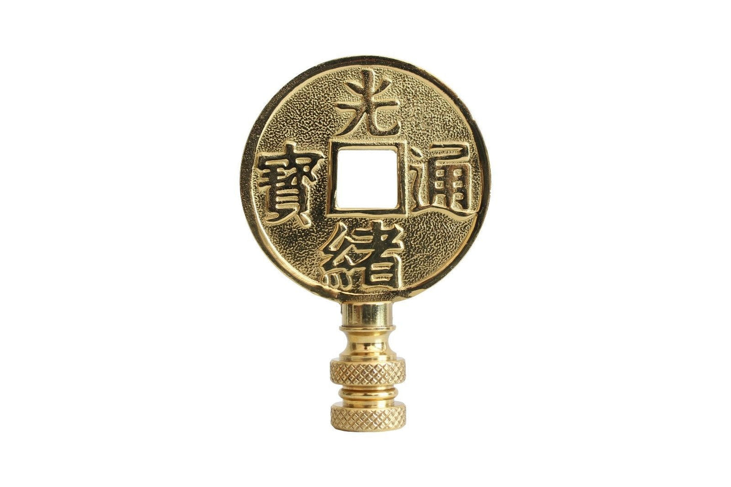 Beautiful Brass Coin Lamp Finial