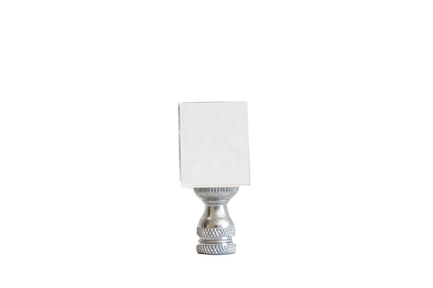 Beautiful Crystal Square Cube Shaped Table Lamp Finial
