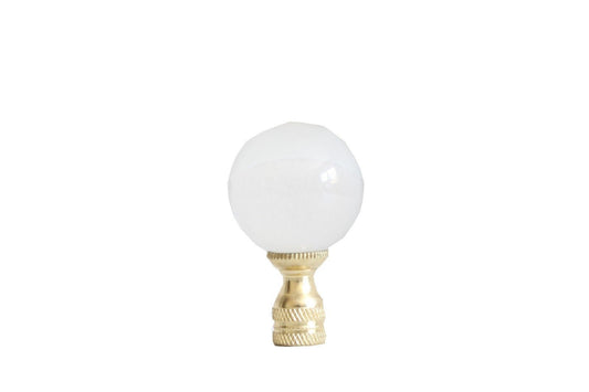 Beautiful Crystal Smooth Ball Shaped Table Lamp Finial