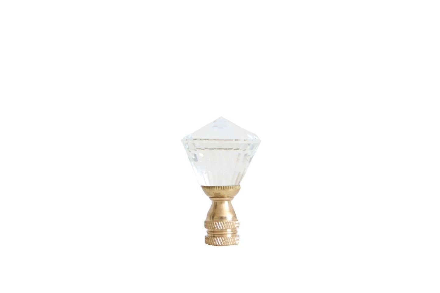 Beautiful Crystal Short Mushroom Shaped Table Lamp Finial