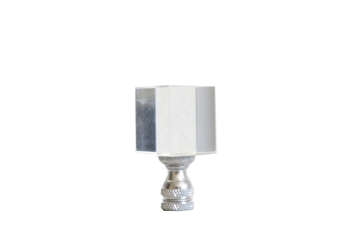 Beautiful Crystal Square Cube Shaped Table Lamp Finial