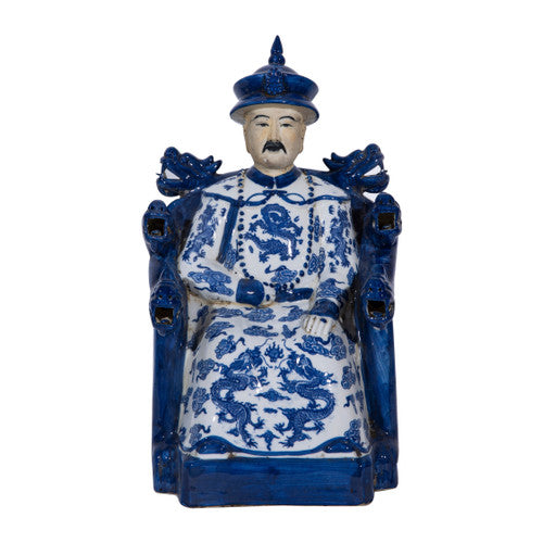 Blue And White Porcelain Emperor Throne