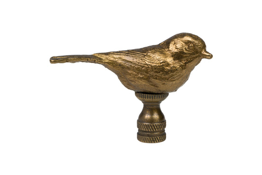 Bronze Bird Figurine Table Lamp Finial 2"
