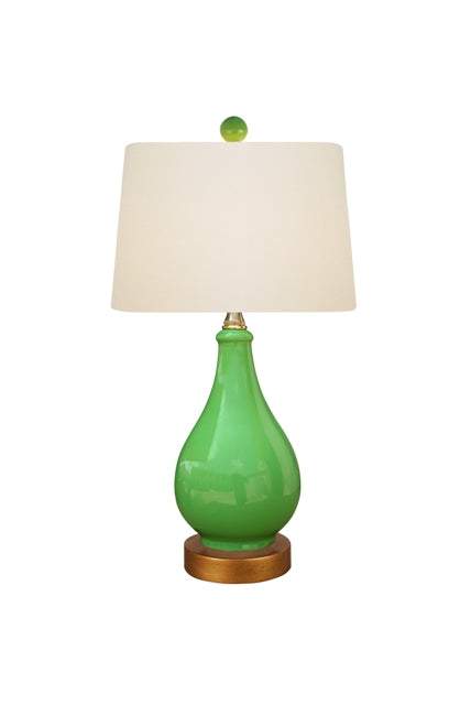Green Mini Vase Lamp 17"