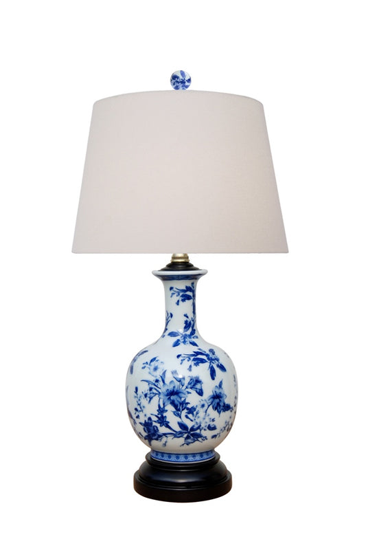 Blue and White Porcelain Vase Table Lamp 20.5"
