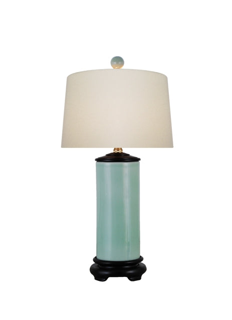Green Porcelain Vase Table Lamp 21"