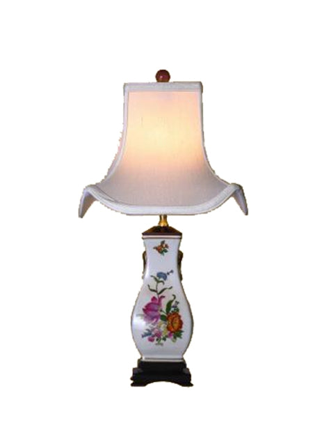 Floral Vase Porcelain Table Lamp 21.5"
