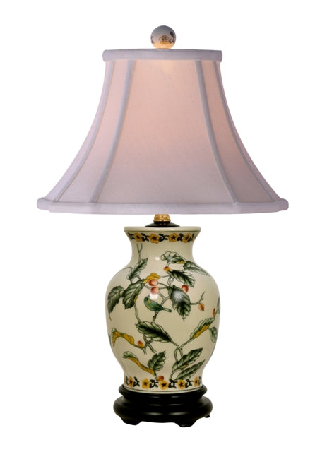 Floral Porcelain Vase Table Lamp 20.5"
