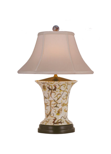 Floral Porcelain Vase Table Lamp 22.5"