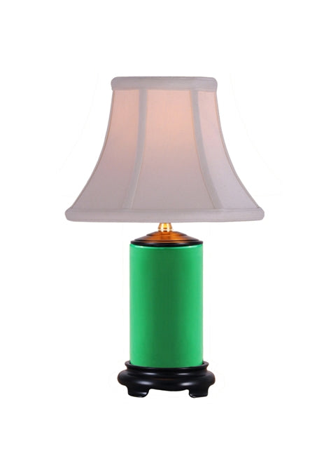 Green Porcelain Vase Lamp 15"
