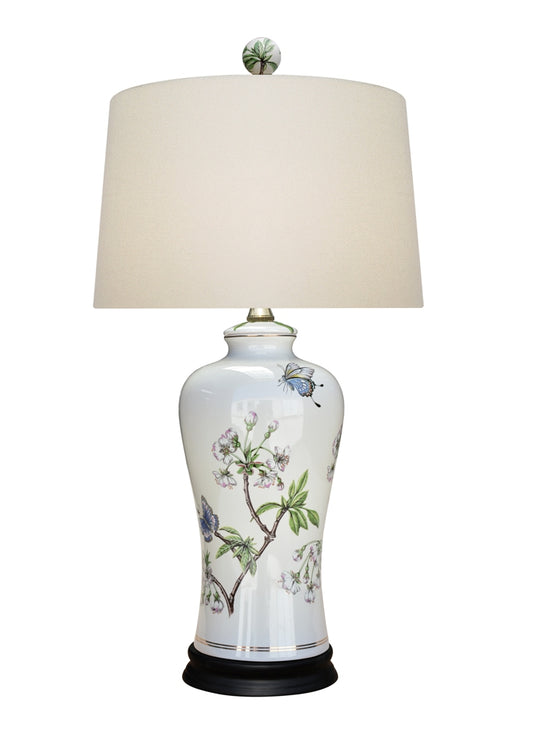 Blossom Vase Porcelain Table Lamp 21.5"