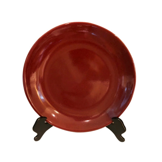 Oxblood Porcelain Plate 14"