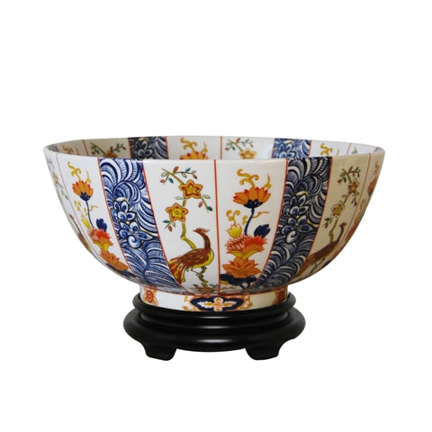 Imari Porcelain Bowl 14" Diameter