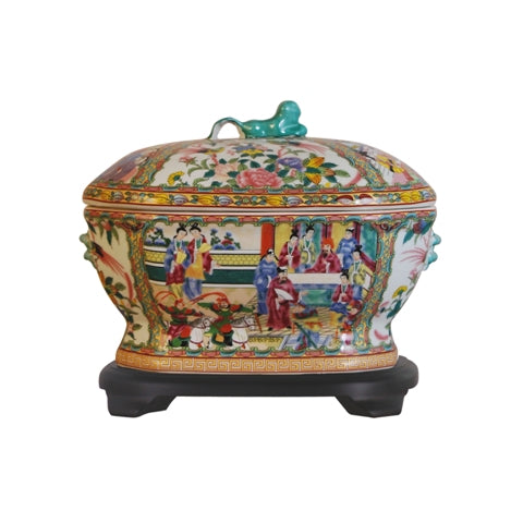 Rose Medallion Porcelain Tureen